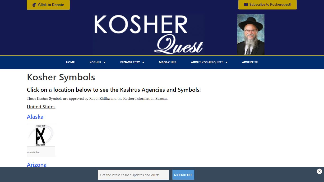 Kosher Symbols – Kosherquest.org – Online Kashrus Information